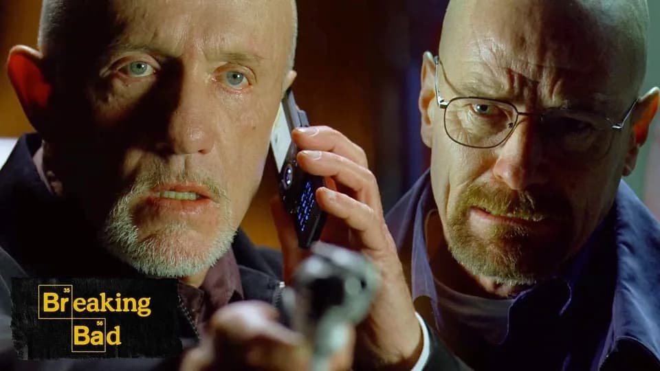 Still from Breaking Bad illustrating Walt Eliminates Gale