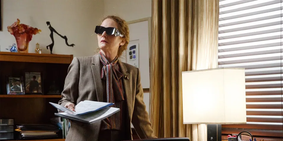 Still from The Big Short illustrating The Ratings-Agency Meeting