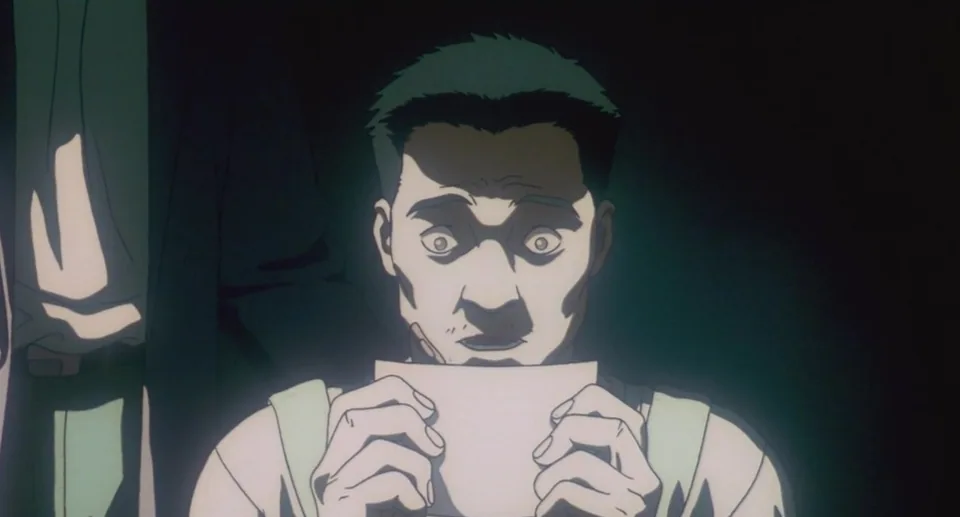 Still from Ghost in the Shell illustrating The Garbage Man’s Fake Family
