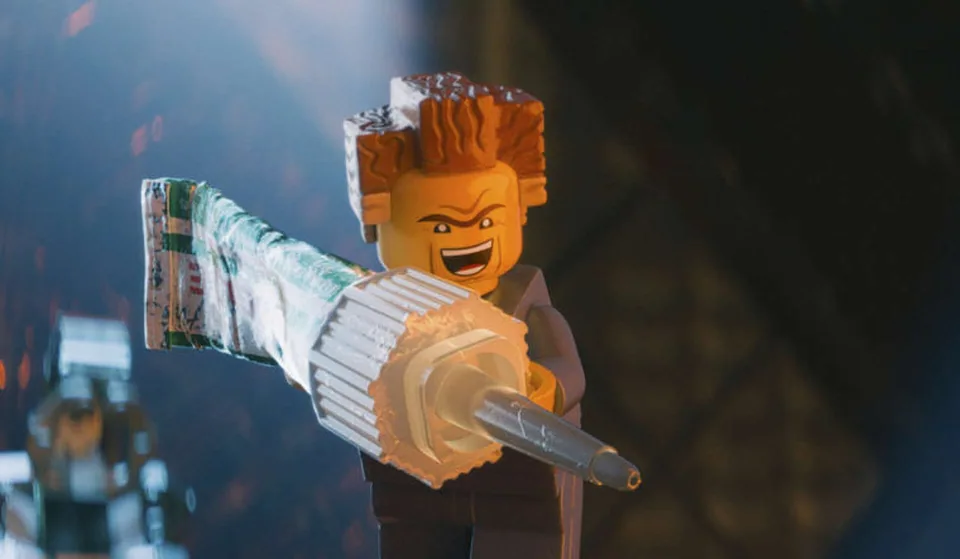 Still from The LEGO Movie illustrating The Kragle Freezes the World