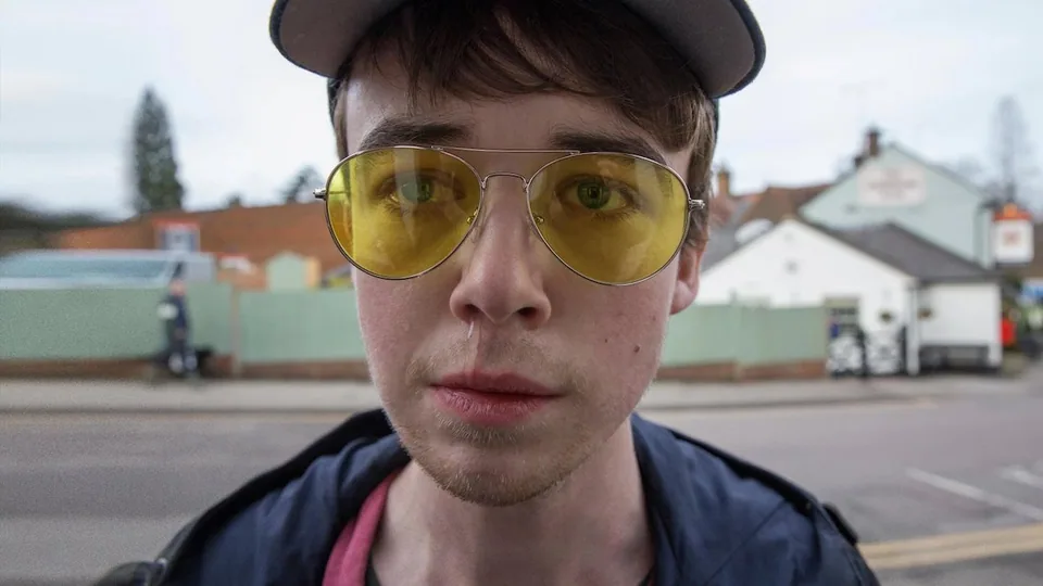 Still from Black Mirror illustrating The Hackers Record Kenny