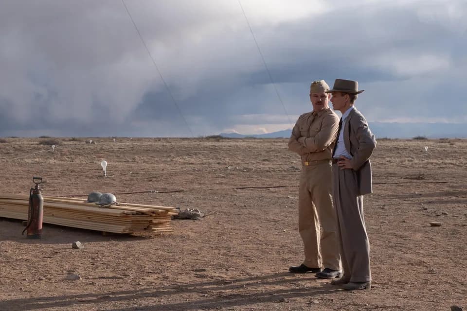 Still from Oppenheimer illustrating Near Zero