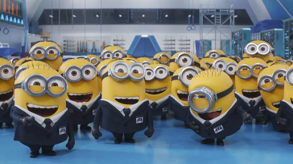 Still from Minions illustrating Serving the Most Evil Master