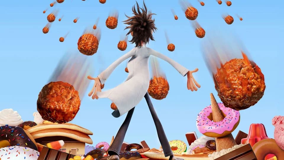 Still from Cloudy with a Chance of Meatballs illustrating The Runaway FLDSMDFR