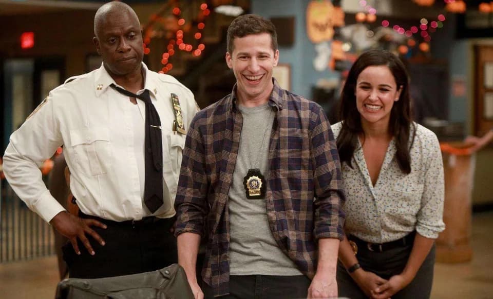 Still from Brooklyn Nine-Nine illustrating Proposal in the Heist