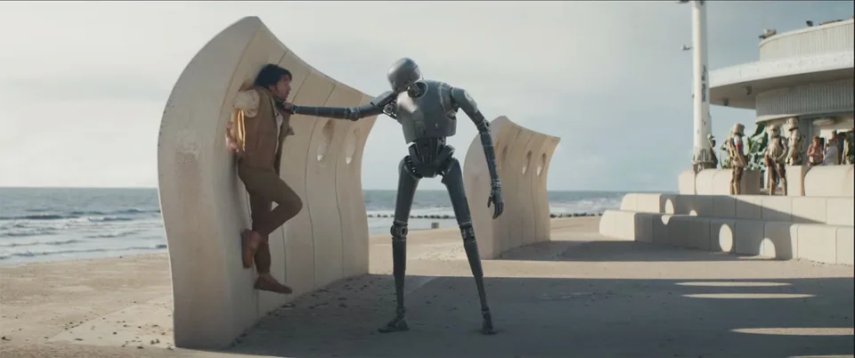 Still from Andor illustrating Cassian’s Arrest