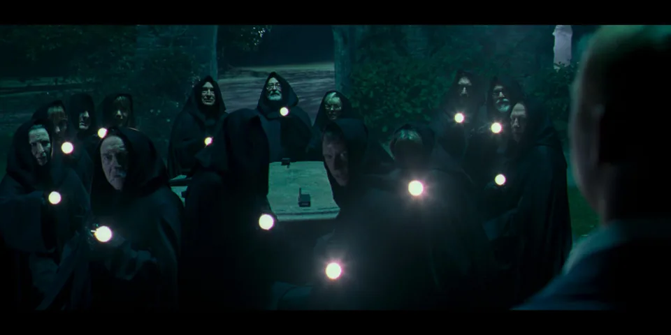 Still from Hot Fuzz illustrating Village of the Year