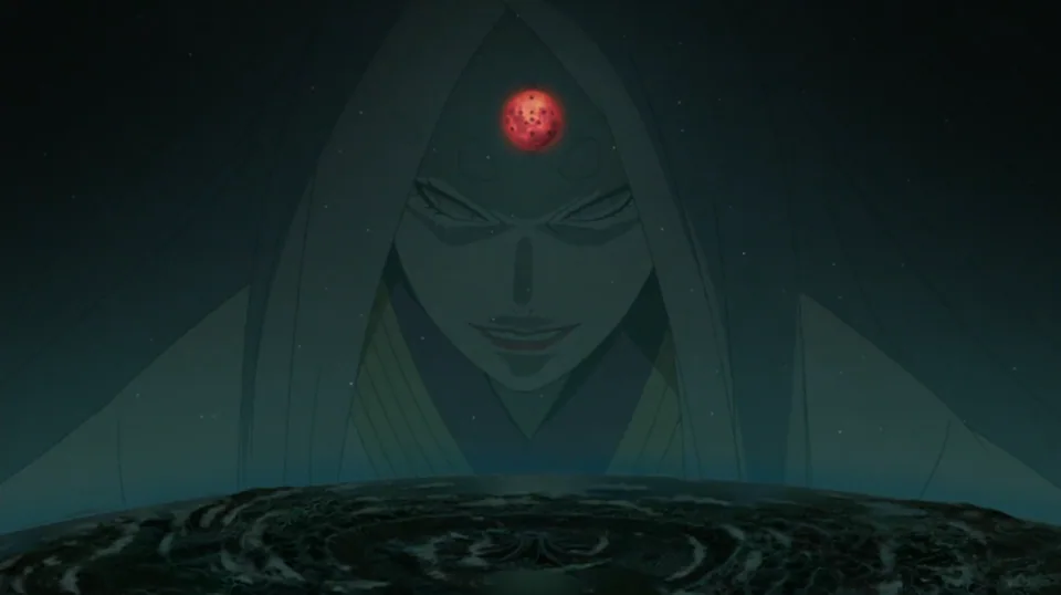 Still from Naruto: Shippuden illustrating Infinite Tsukuyomi