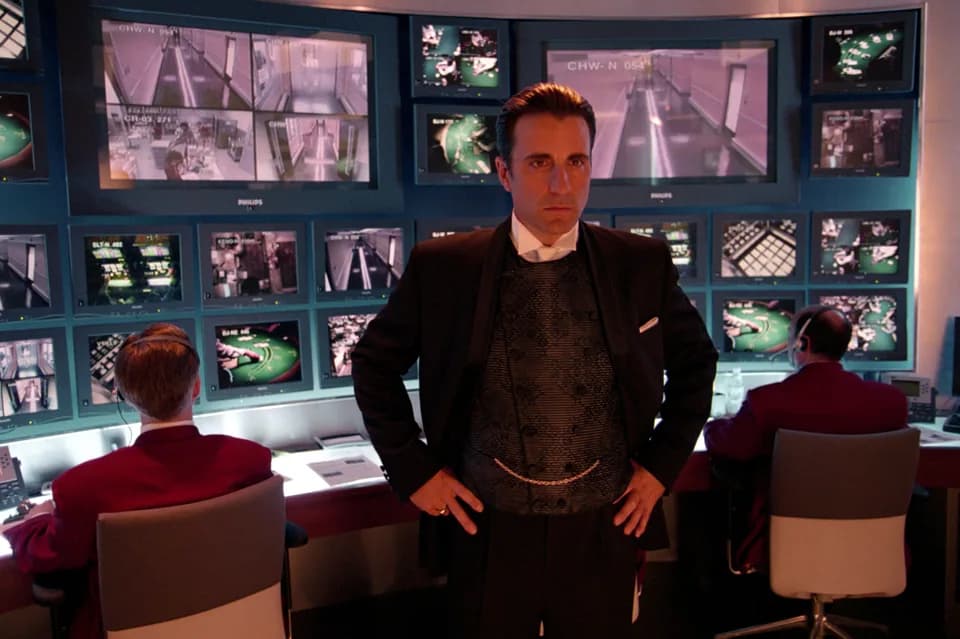 Still from Ocean’s Eleven illustrating The Fake Vault Feed