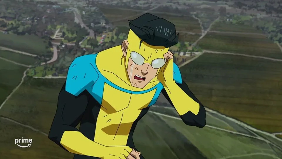 Still from Invincible illustrating Omni-Man's Long Game