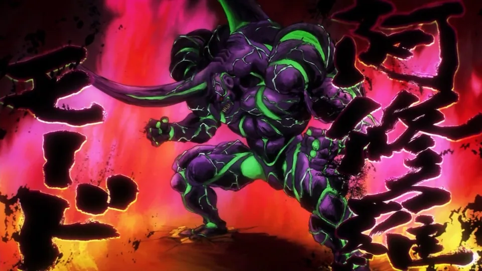 Still from One-Punch Man illustrating Dr. Genus Releases Carnage Kabuto