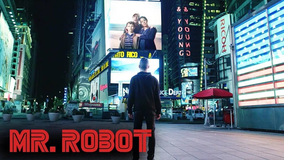 Still from Mr. Robot illustrating The 5/9 Hack Succeeds