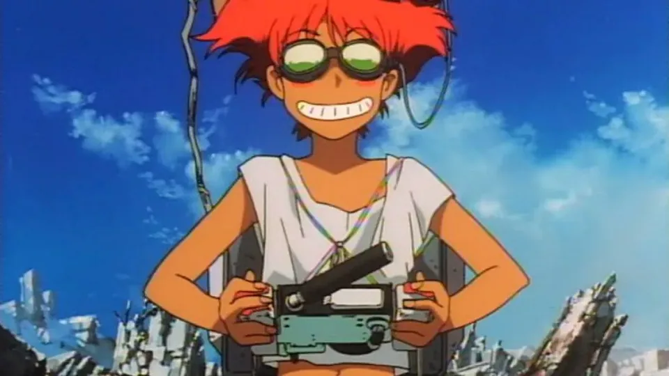 Still from Cowboy Bebop illustrating Orbital Doodles