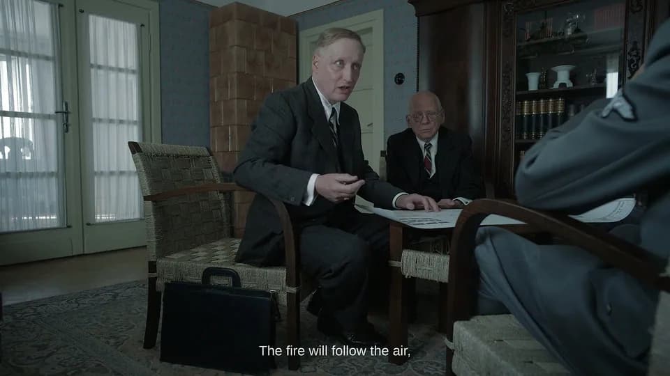 Still from The Zone of Interest illustrating The Continuous-Throughput Crematorium