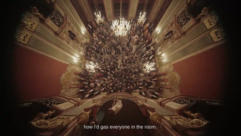 Still from The Zone of Interest illustrating The Ballroom Becomes a Throughput Problem