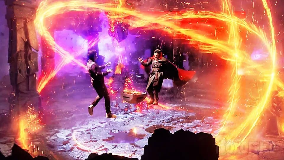 Still from Spider-Man: No Way Home illustrating Changing the Spell Mid-Cast