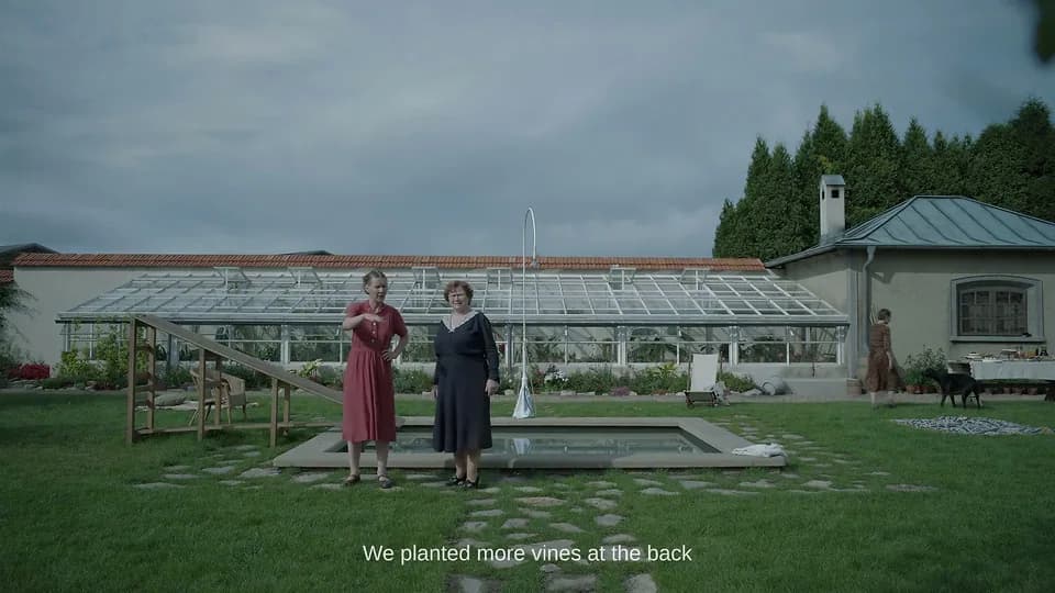 Still from The Zone of Interest illustrating Vines Cover the Wall