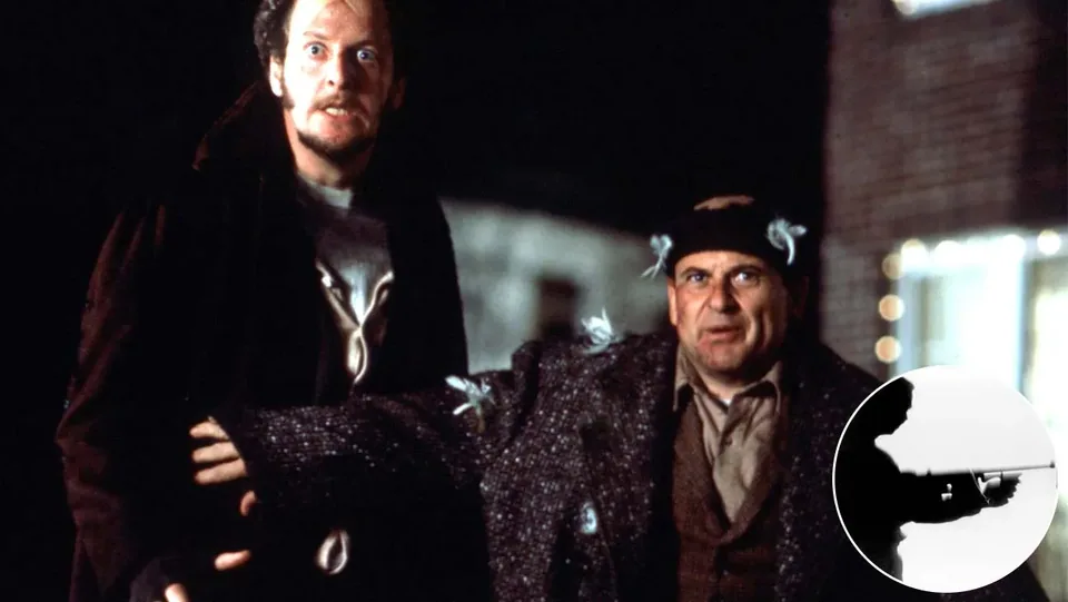 Still from Home Alone illustrating The Gangster Recording