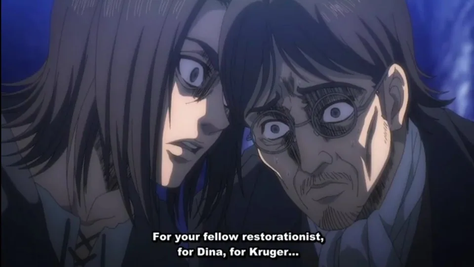 Still from Attack on Titan illustrating Eren’s Memory Poisoning