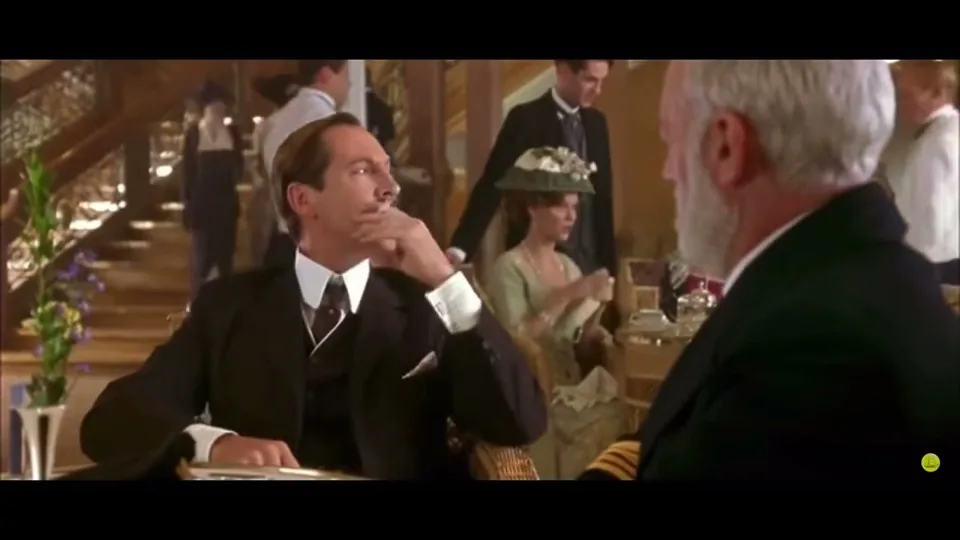 Still from Titanic illustrating Light the Final Boilers