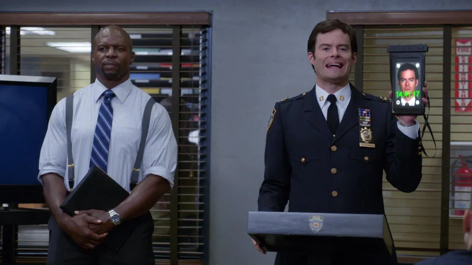 Still from Brooklyn Nine-Nine illustrating Dozerpads