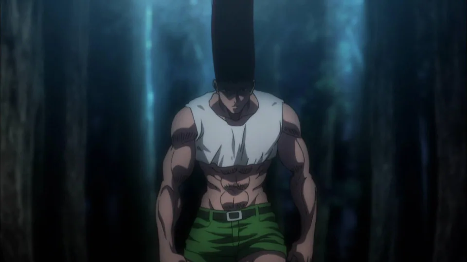 Still from Hunter × Hunter illustrating Gon Trades His Future