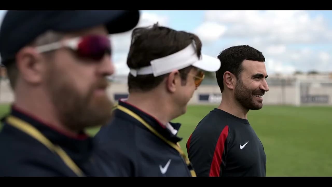 Still from Ted Lasso illustrating Red Strings to Total Football