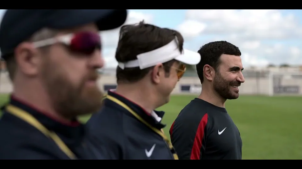 Still from Ted Lasso illustrating Red Strings to Total Football