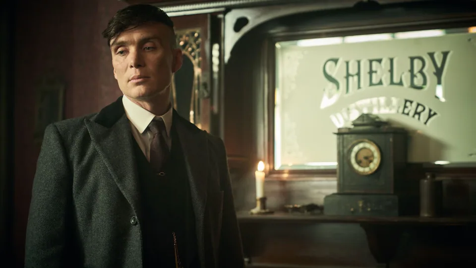 Still from Peaky Blinders illustrating Finn Leaks the Plan