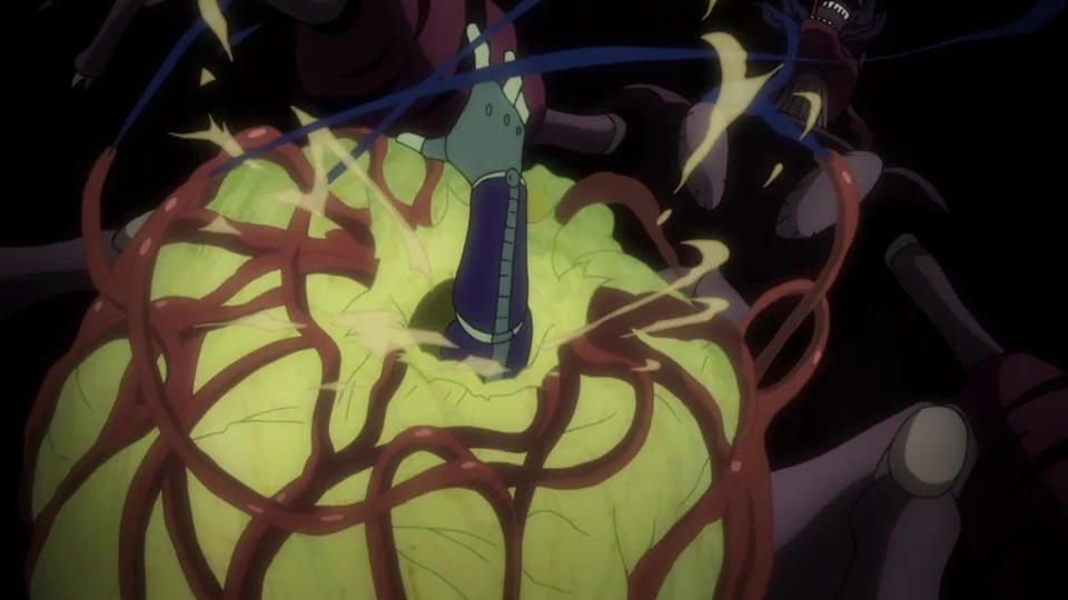 Still from Hunter × Hunter illustrating The Queen Creates Meruem