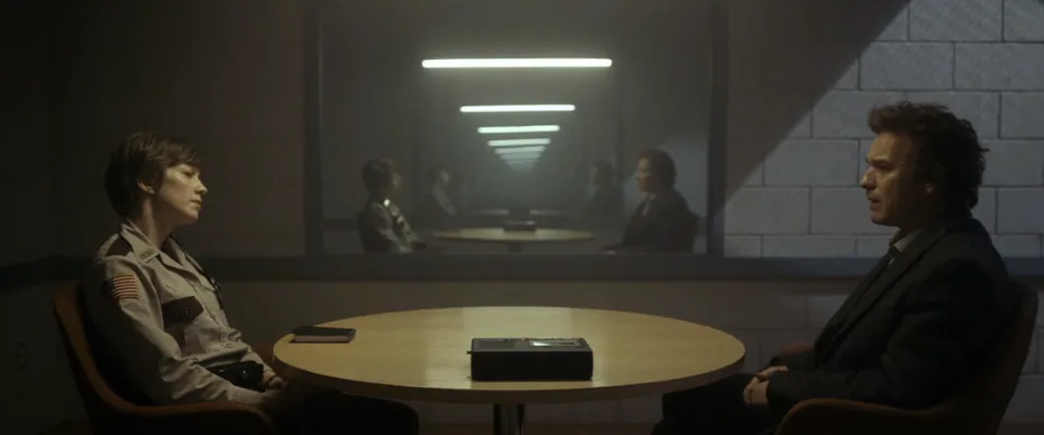 Still from Fargo illustrating Varga’s Fake Serial Killer