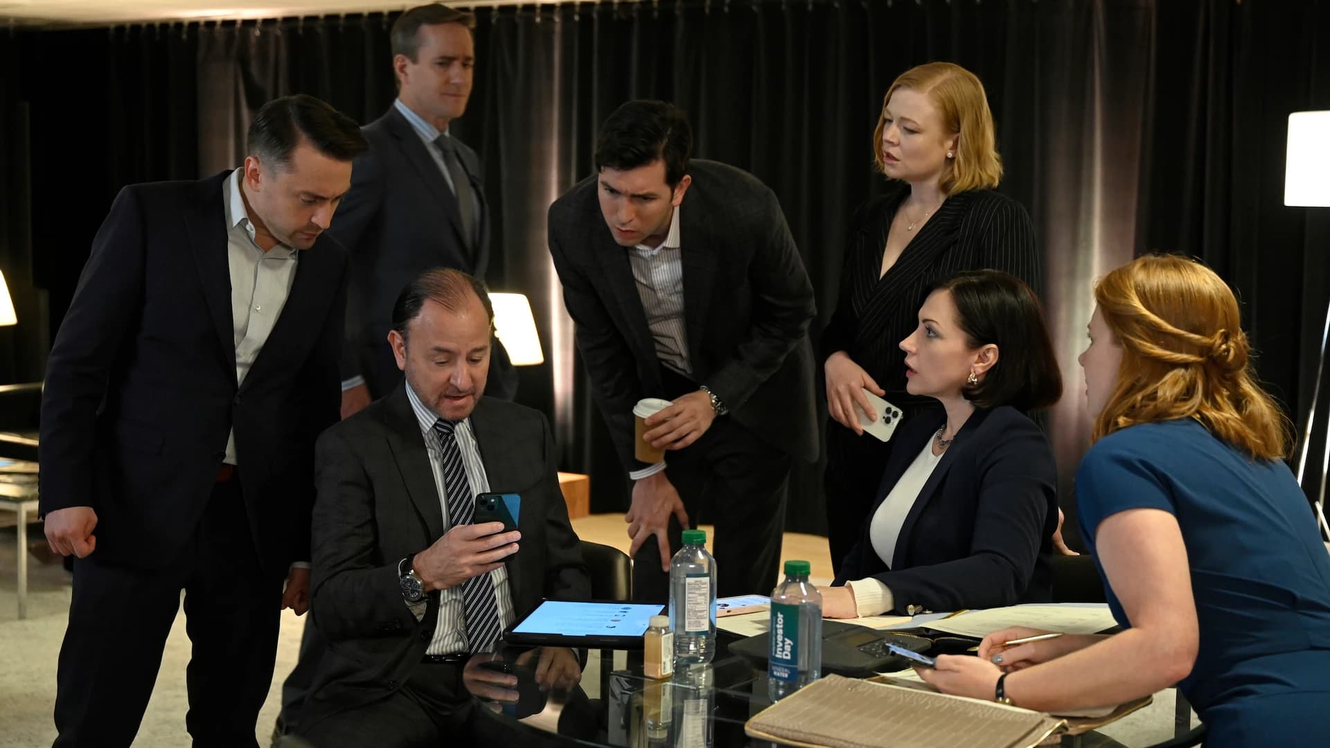 Still from Succession illustrating Living+