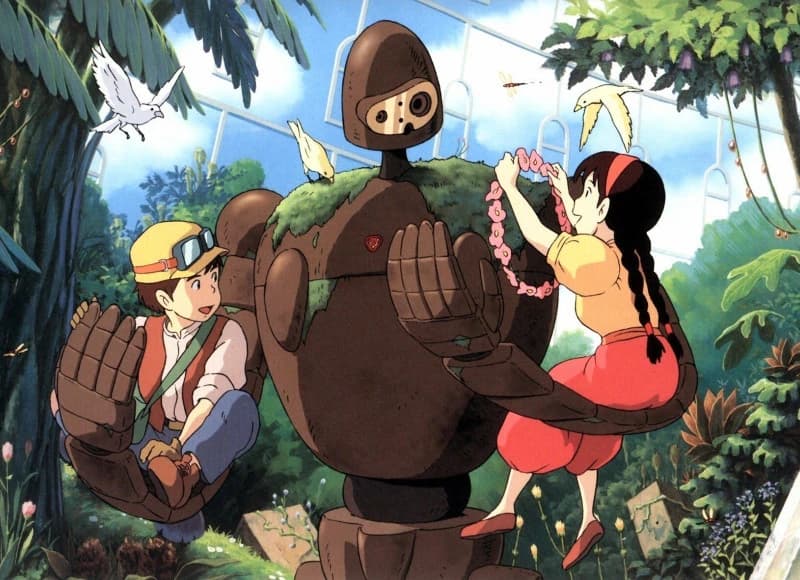 Still from Castle in the Sky illustrating Same Robot, Different Objective