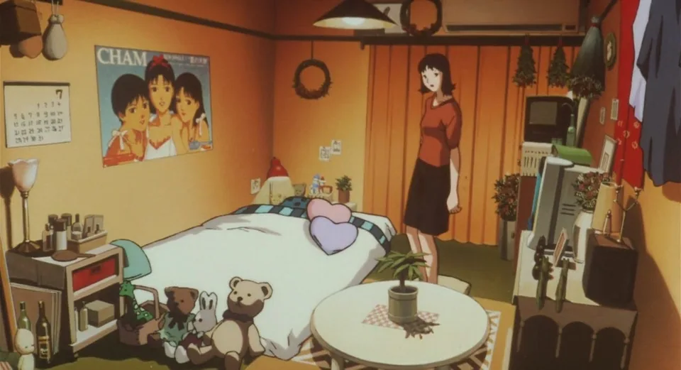 Still from Perfect Blue illustrating Mima's Room