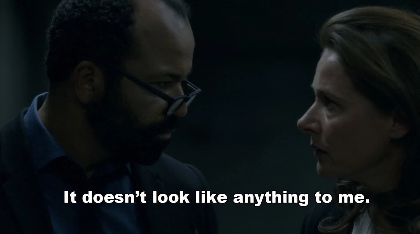 Still from Westworld illustrating Doesn’t Look Like Anything to Me