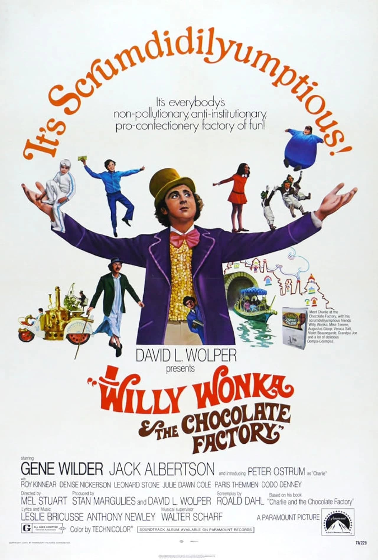 Poster for Willy Wonka & the Chocolate Factory