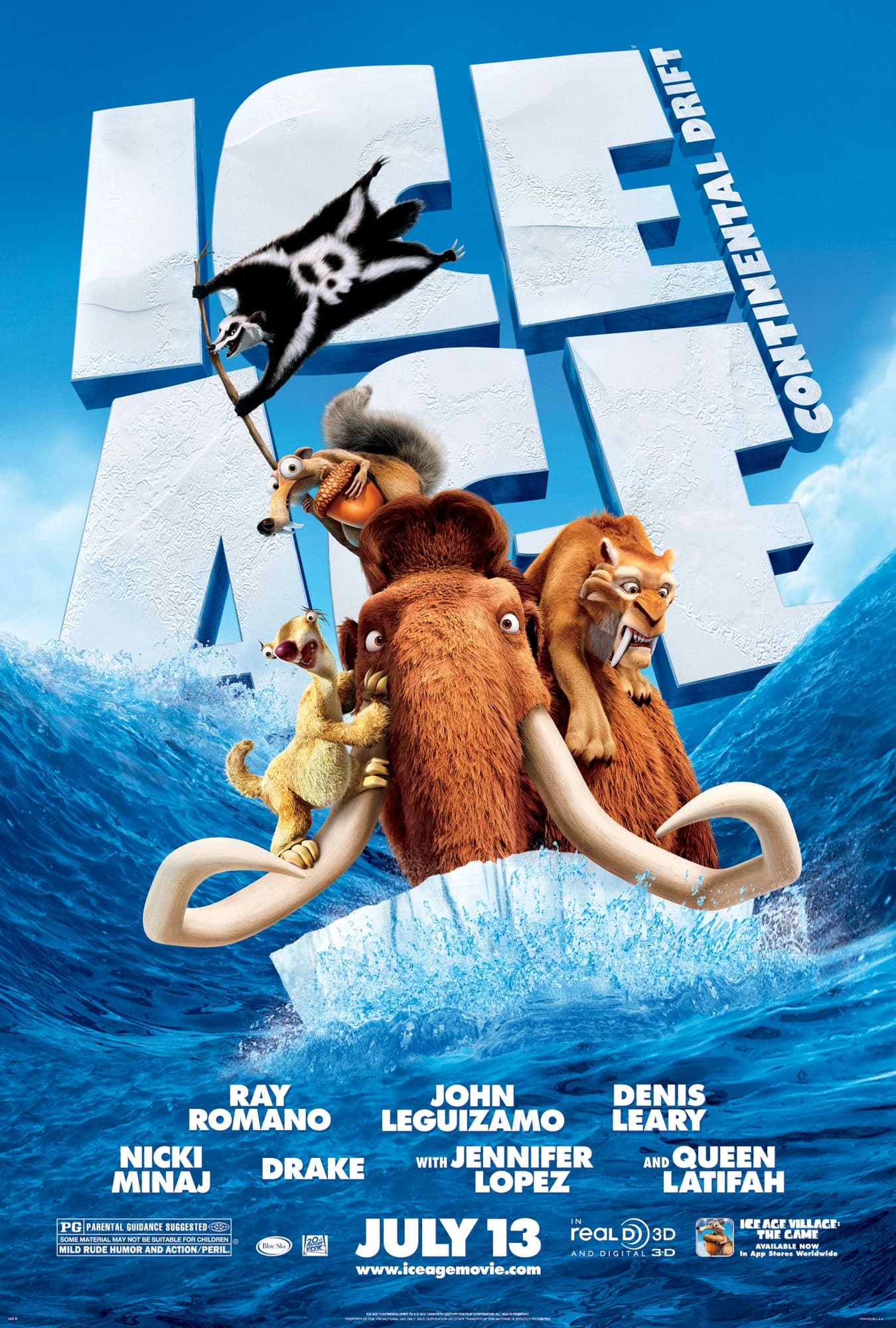 Poster for Ice Age: Continental Drift